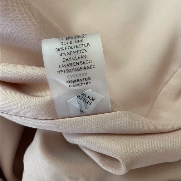 NWT Vince Camuto Sequin Blush Rose Gold Metallic Sheath Dress 14 (fits like 12) - Picture 8 of 16